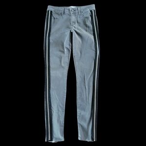 PAIGE Side Zipper Detail Low Rise‎ Skinny Jeans Size 27 Gray